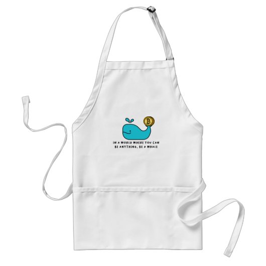クリプトクジラTシャツ スタンダードエプロン (正面)