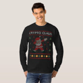 クリプトクラウス クリスマス サンタ 暗号資産 投資 Tシャツ (正面フル)