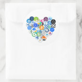 クリプトクラシックラウンドステッカー、光沢、3インチ ラウンドシール (バッグ)