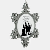 クリプトクリスマスカロル スノーフレークピューターオーナメント (左)