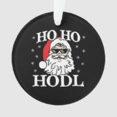 クリプトクリスマスサンタクリプトカレンシーHo Hodl オーナメント (正面)