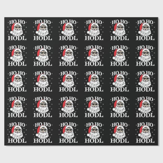 クリプトクリスマスサンタクリプトカレンシーHo Hodl ラッピングペーパー (フラット)