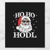クリプトクリスマスサンタクリプトカレンシーHo Hodl ワインラベル (シングルラベル)