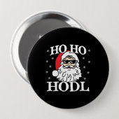 クリプトクリスマスサンタクリプトカレンシーHo Hodl 缶バッジ (正面&裏面)