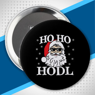 クリプトクリスマスサンタクリプトカレンシーHo Hodl 缶バッジ
