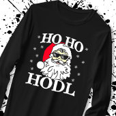 クリプトクリスマスサンタクリプトカレンシーHo Hodl Tシャツ