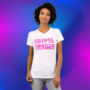 クリプトトレーダーピンク – ライトピンクのグラデーション Tシャツ
