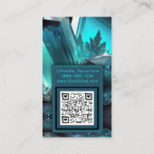 クリプトナイトカバーン抽象芸術クリスタルアクアマリンアイス 名刺 (裏面)