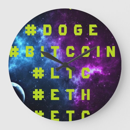 クリプトパック ラージ壁時計 (正面)