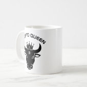 クリプトパーソナライズされた女王 コーヒーマグカップ (正面左)
