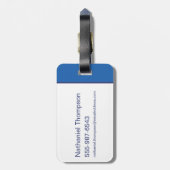 クリプトパ飛んでいるターン ラゲッジタグ (裏面縦)