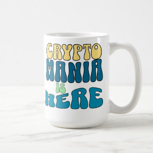 クリプトマニアレトロブルーマグ コーヒーマグカップ