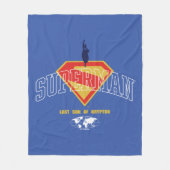 クリプトンエンブレムの最後の息子 フリースブランケット (正面)