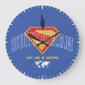 クリプトンエンブレムの最後の息子 ラージ壁時計 (正面)