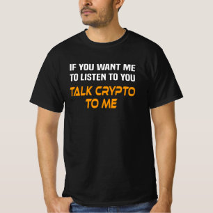 クリプト暗号業者ことわざCrypto Currency Miner Tシャツ