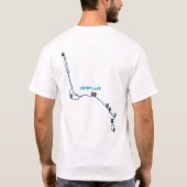 クリプト湖。ウォータートン国立公園。 Tシャツ (裏面)