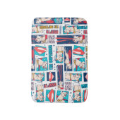 クリプト漫画パネルパターン バスマット (正面縦)