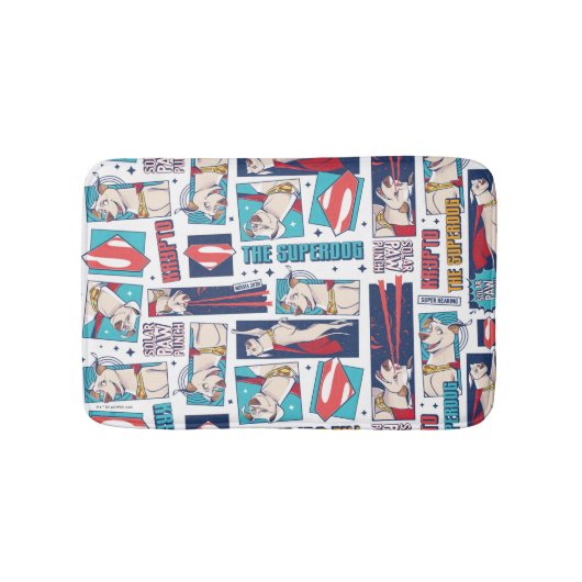 クリプト漫画パネルパターン バスマット (正面)