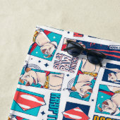 クリプト漫画パネルパターン ビーチタオル (インサイチュ)