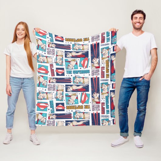 クリプト漫画パネルパターン フリースブランケット (インサイチュ)