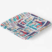 クリプト漫画パネルパターン ペーパープレート (傾斜あり)