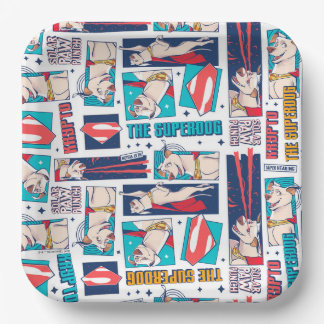 クリプト漫画パネルパターン ペーパープレート