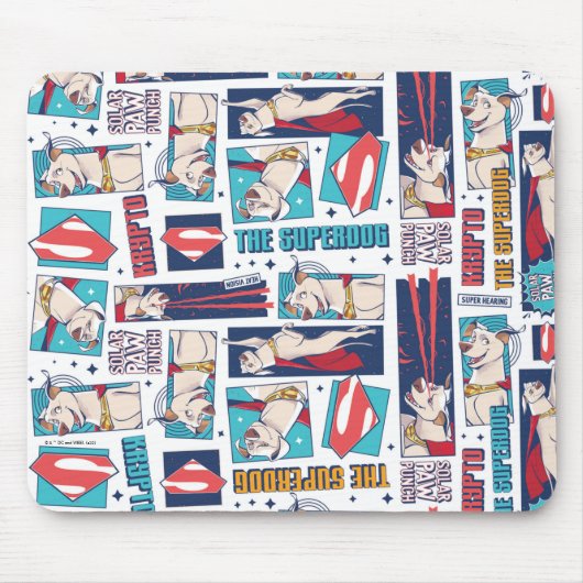 クリプト漫画パネルパターン マウスパッド (正面)