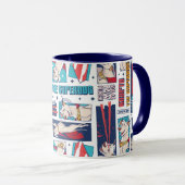 クリプト漫画パネルパターン マグカップ (正面右)