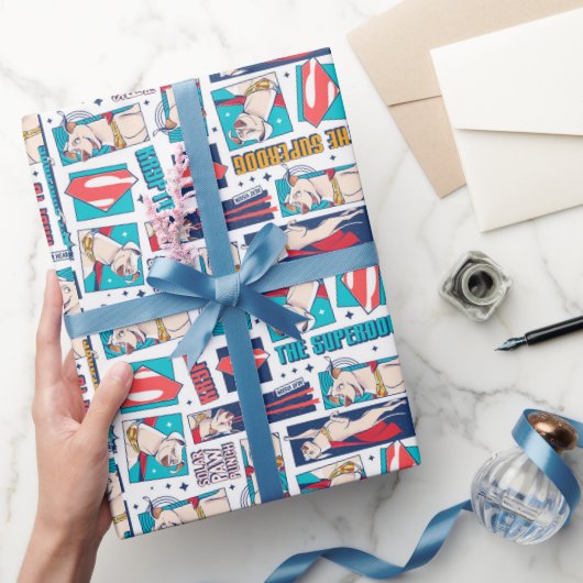 クリプト漫画パネルパターン ラッピングペーパー (ギフト)