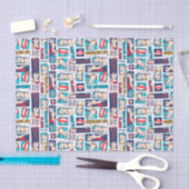 クリプト漫画パネルパターン 薄葉紙 (クラフト)