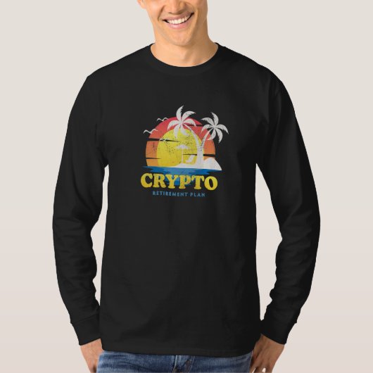 クリプト私の退職計画おもしろい投資9 Tシャツ (正面)