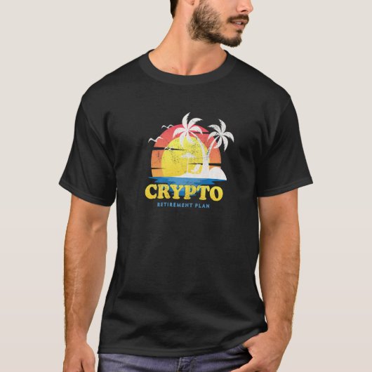 クリプト私の退職計画おもしろい投資9 Tシャツ (正面)