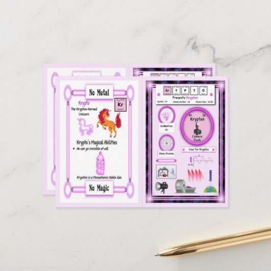 クリプト – クリプトンホーンユニコーンゲームカード ポストカード (正面/裏面インサイチュ)