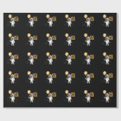 クリプtowahrung Bitcoin宇宙飛行士BTCから月へ ラッピングペーパー (フラット)