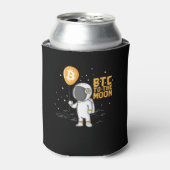 クリプtowahrung Bitcoin宇宙飛行士BTCから月へ 缶クーラー (缶正面)