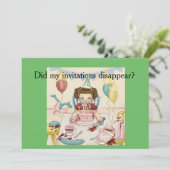 クリベイビー哀れみパーティーはがき！ 招待状 (スタンド正面)