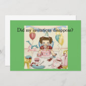 クリベイビー哀れみパーティーはがき！ 招待状 (正面/裏面)