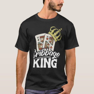 クリベッジキングPartnerlookカードゲームプレーヤー1 Tシャツ