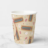 クリベッジゲームをテーマにしたパーソナライズされたパーティー 紙コップ (左)