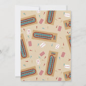 クリベッジボードゲームパーティー 招待状 (裏面)