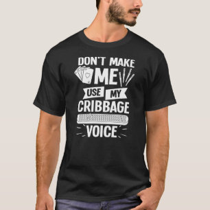 クリベッジボードプレーヤーカードゲームルールク遊リブ Tシャツ