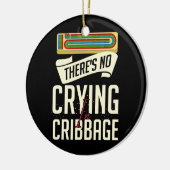 クリベッジボードプレーヤーカードゲームルール遊クリブ セラミックオーナメント (左)