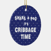 クリベッジ時間 セラミックオーナメント (右)