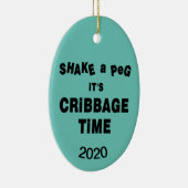 クリベッジ時間 セラミックオーナメント (右)