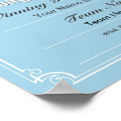 クリベッジ競争証明書ポスター ポスター (角)