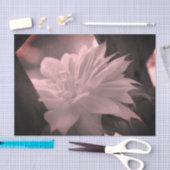 クリマチスフラワーブラック&ホワイトヴィンテージデコップ 薄葉紙 (クラフト)