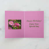 クリマティスフラワーズ誕生日シスター用カード カード (内部)