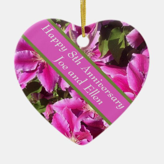 クリマティス8周年記念 セラミックオーナメント (正面)