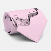 クリマティックGクレフ、 音符記号ピンク ネクタイ (ロール)