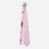 クリマティックGクレフ、 音符記号ピンク ネクタイ (裏面)
